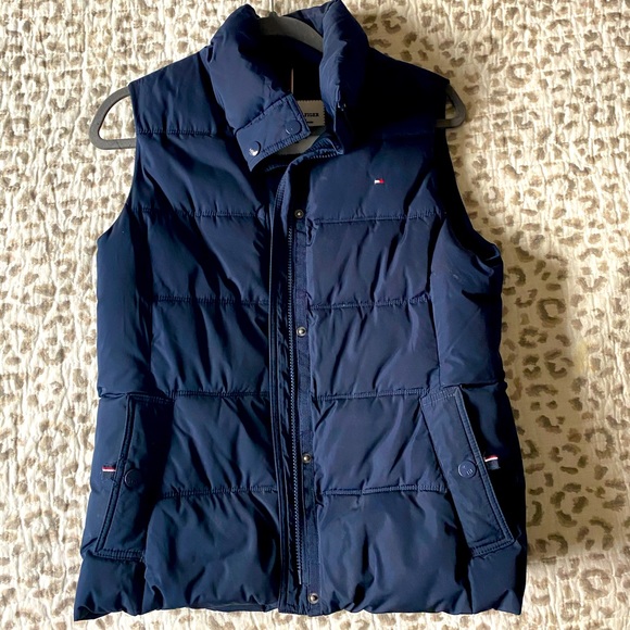 Tommy Hilfiger Jackets \u0026 Coats | Tommy Hilfiger Quilted Puffer Vest | Color: Blue | Size: S | Haleylindy3's Closet